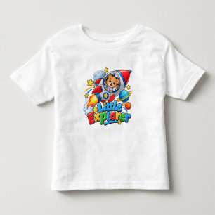 Camiseta Infantil Pequeno Urso Explorador (Menino)