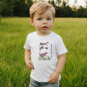 Camiseta Infantil Pequenos Polinizadores Personalizados Abelhinha