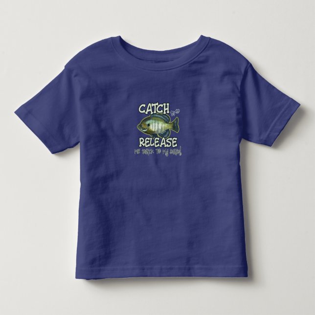 Camiseta Infantil Perca-sol | Pesca Infantil | Capture e Solte (Frente)