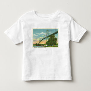 Camiseta Infantil Período americano da opinião internacional da