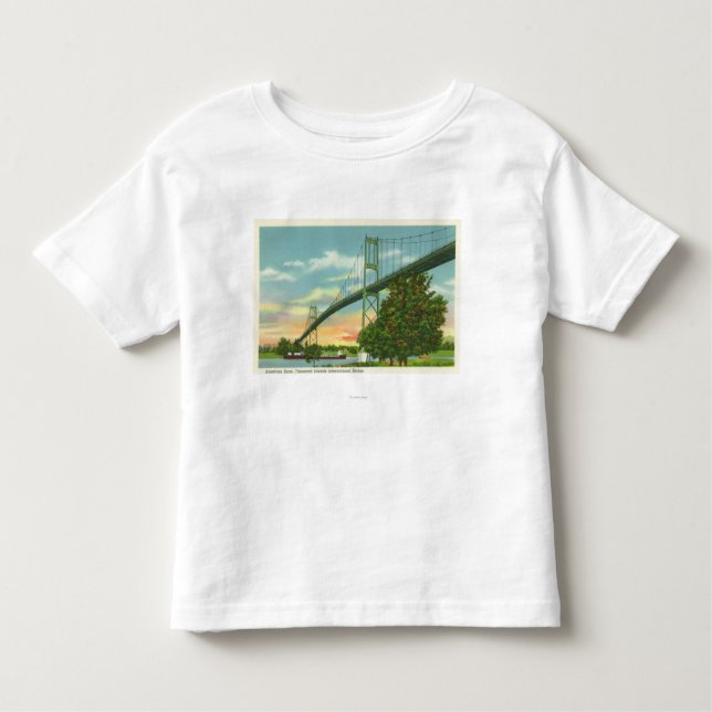 Camiseta Infantil Período americano da opinião internacional da (Frente)