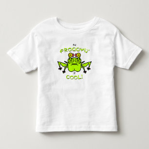 Camiseta Infantil Personagem de desenho animado de sapo engraçado co