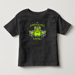 Camiseta Infantil Personagem de desenho animado de sapo engraçado e 