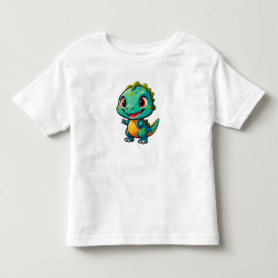 Camiseta Infantil Personagem de Dinossauro Bebê para Crianças