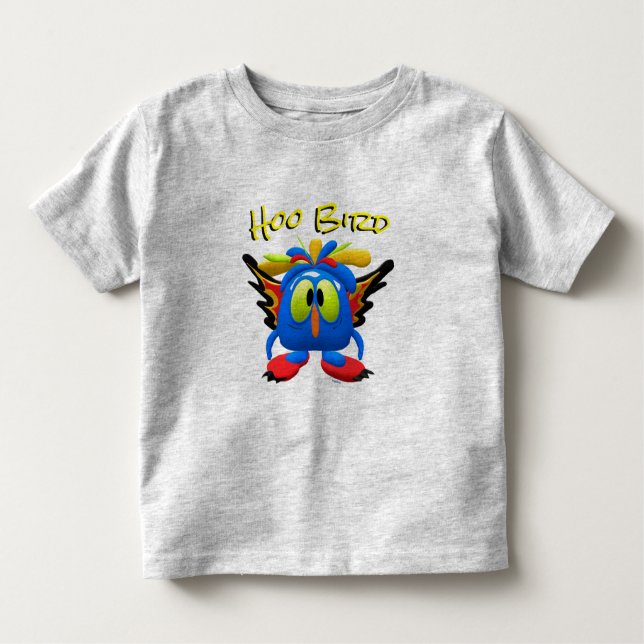 Camiseta Infantil Personagem do Monstro do Pássaro Hoo Owl (Frente)