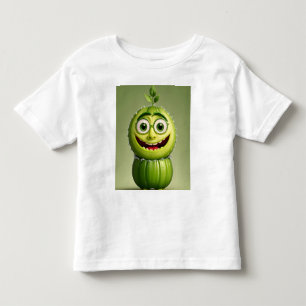 Camiseta Infantil Personagem engraçada de pepino