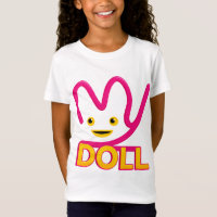 Camiseta Infantil Personagem Fofo da Minha Boneca
