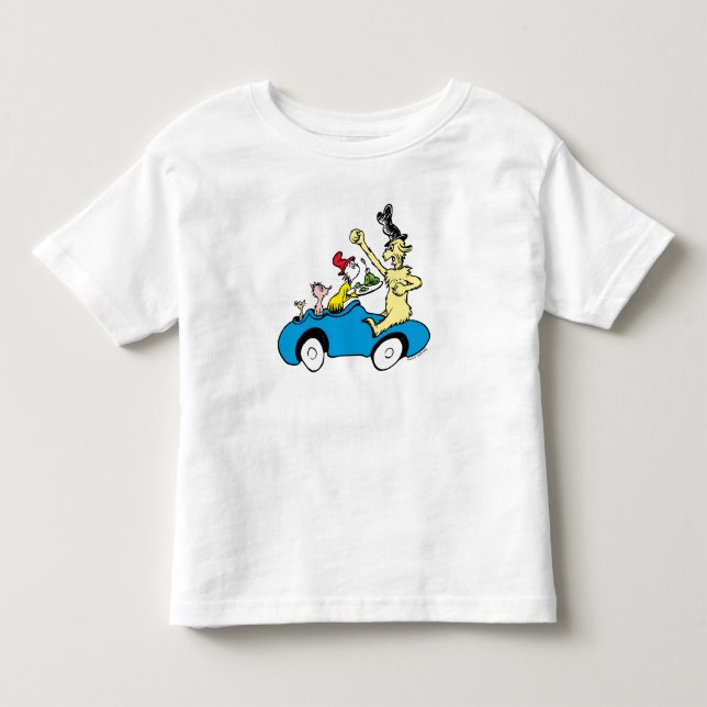 Camiseta Infantil Personagens de Ovos Verdes e Presunto do Dr. Seuss (Frente)