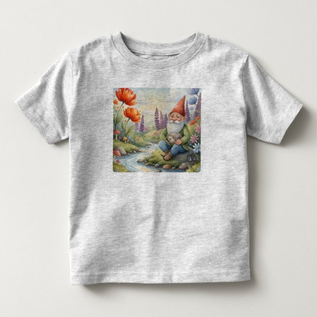 Camiseta Infantil Personailzed name enchanted forest toddler shirt (Frente)