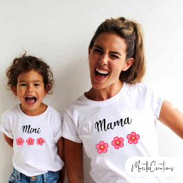 Camiseta Infantil Personalised T-shirt for Mother's Day in pairs
