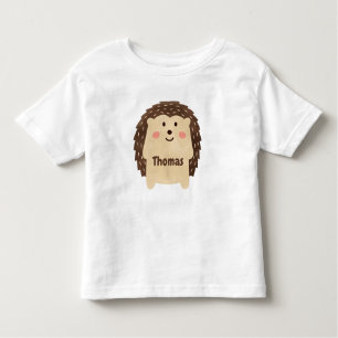 Camiseta Infantil Personalização de Hedgehog com Cores Aquáticas Sim