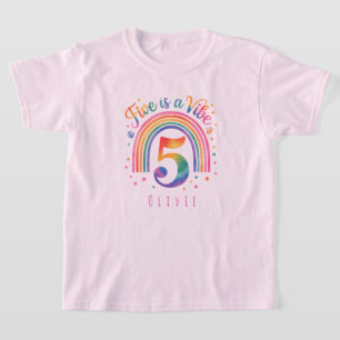 Camiseta Infantil Personalizada Chuvas de Cores pa