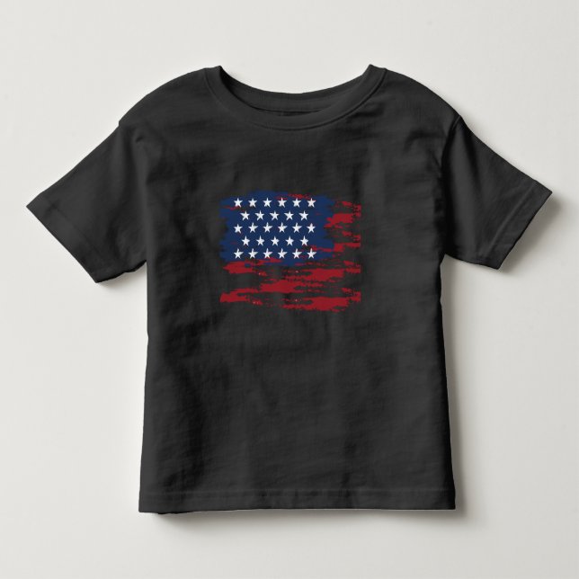 Camiseta infantil personalizada com a bandeira dos (Frente)