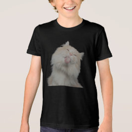 Camiseta Infantil Personalizada com Foto de Gato E