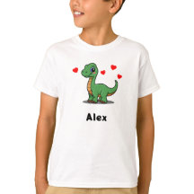 Camiseta Infantil Personalizada de Dinossauro Braq