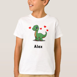 Camiseta Infantil Personalizada de Dinossauro Braq