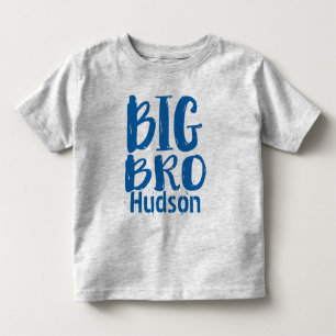 Camiseta Infantil Personalizado BIG BRO Azul