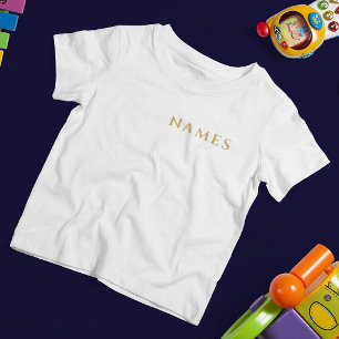 Camiseta Infantil Personalizado Com Sobrenome ou Apelido Neles