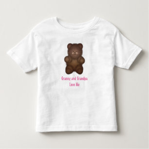 Camiseta Infantil Personalizado: T-shirt encaracolado do urso