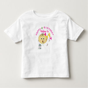Camiseta Infantil PERSONALIZAR Bocas Bonitas Feliz Aniversário para
