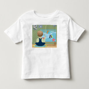 Camiseta Infantil Personalizar Cartoon Jeremy Vai Pescar