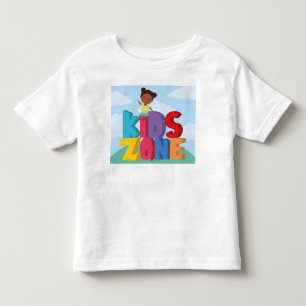 Camiseta Infantil Personalizar Cartoon Red Yellow Virginia em Play