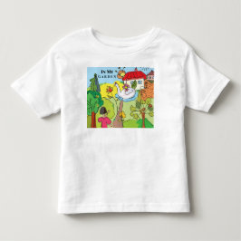 Camiseta Infantil Personalizar Desenho Animado No Meu Jardim