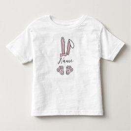 Camiseta Infantil Personalizar Nome Personalizado Bunny Monographic 