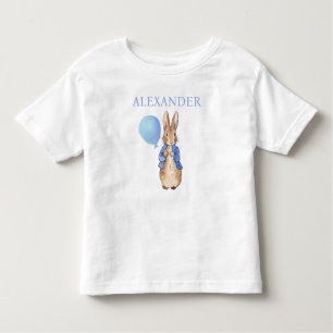 Camiseta Infantil Personalizar o Nome da Criança Peter o Rabbit