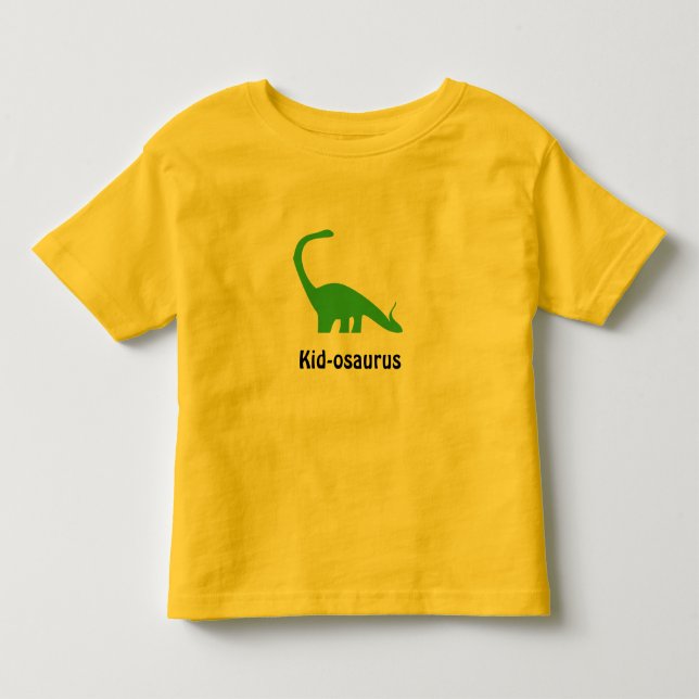 Camiseta Infantil Personalize-me! Miúdo-osaurus (Frente)
