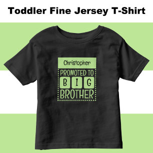 Camiseta Infantil Personalize nome irmão grande verde