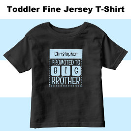 Camiseta Infantil Personalize o nome irmão mais velho azul