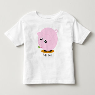 Camiseta Infantil Personalize o texto, desenho animado, animal de fa