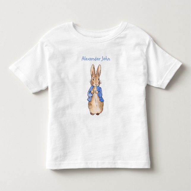 Camiseta Infantil Personalize Peter o coelho (Frente)