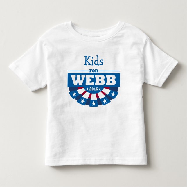 Camiseta Infantil Personalize seu grupo para o t-shirt de Jim Webb (Frente)