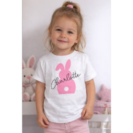 Camiseta Infantil Personalized Easter Bunny, Custom Name