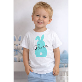 Camiseta Infantil Personalized Easter Bunny, Custom Name