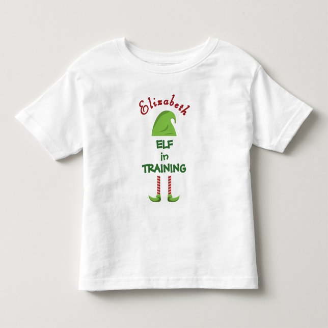 Camiseta Infantil Personalized Elf in Training  (Frente)