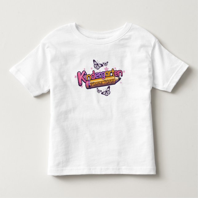Camiseta Infantil Personalized Kindergarten Graphic T-Shirt (Frente)