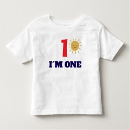 Camiseta Infantil Personalized Sun Birthday T-Shirt – Custom Number