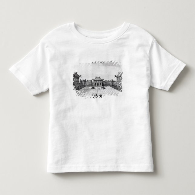 Camiseta Infantil Perspectiva da corte interna (Frente)