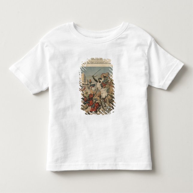 Camiseta Infantil Perto de Casablanca o carregamento dos goumiers (Frente)