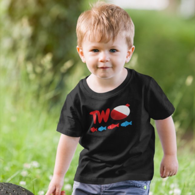 Camiseta Infantil Pesca 2º Aniversário (Criador carregado)