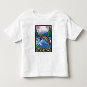 Camiseta Infantil Pesca com mosca da fita de MontanaBlue