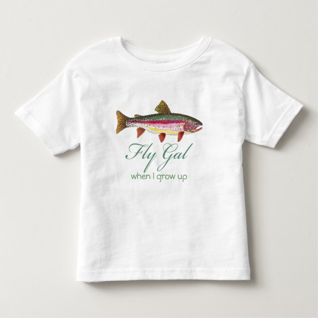 Camiseta Infantil Pesca com moscas (Frente)