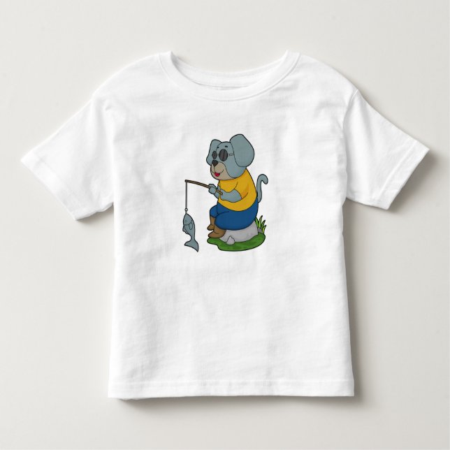 Camiseta Infantil Pesca do Cão - Escoamento do Peixe (Frente)