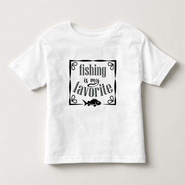Camiseta Infantil Pesca é minha citação favorita (Frente)