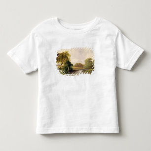 Camiseta Infantil Pesca: Jogando um peixe (óleo em canvas)