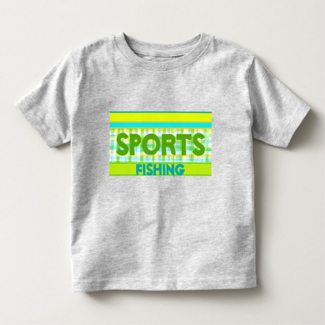 Camiseta Infantil Pesca Themed Design (Frente)