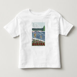 Camiseta Infantil Pescador da mosca - Dawson, Alaska